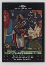 2007 Topps Chrome Postseason Highlights Refractor Devin Hester #TC110 HOF 1dm4
