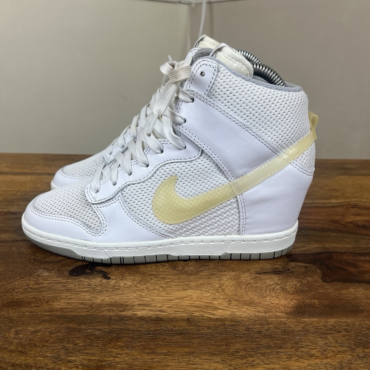 Nike Dunk Sky Hi Essential Hidden Wedge Sneakers White Mesh - Main Image
