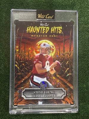Steve Young /4 - Haunted Hits Orange Cornfield Disco Foil - 2025 Wild Card
