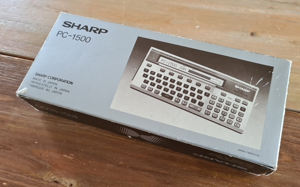 Vintage complet SHARP PC-1500 PC 1500 + RAM CE-155 très bon état boite ...