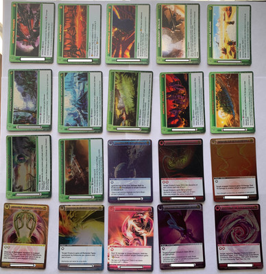 Chaotic Trading Card Game RARE Lot. locations, mugic and battlegear