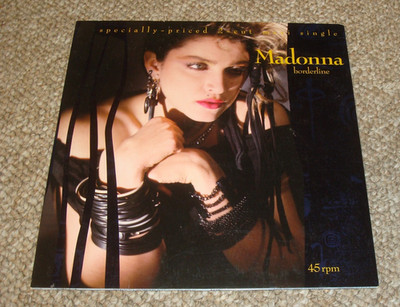 Madonna Borderline / Lucky Star. Original 12'' Single. Sire 0-20212 Vinyl Record