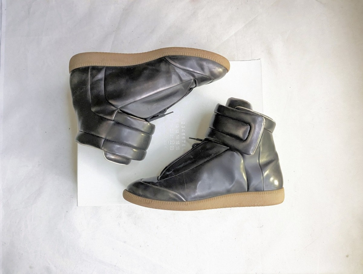 Maison Margiela Future Men 9 42 Leather High Sneaker Gum | eBay