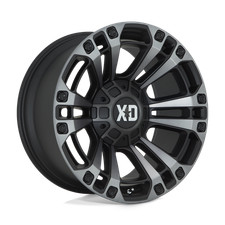 20x10 Xd Xd851 Monster 3 Satin Black With Gray Tint Wheel 8x6.5 -18mm