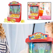 Coin Pusher Machine Arcade Tabletop Game,Kids Toy,Portable with Lights and Sound