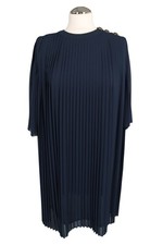 Abito donna Twinset Milano taglia 36 (IT 42) blu tubino vestito maglietta dress