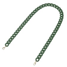 Acrylic Purse Strap,35.4" Matte Bag Chain Replacement Olive Green
