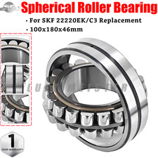 For SKF 22220 EK/C3 Tapered Bore Spherical Roller Bearing 100x180x46mm New