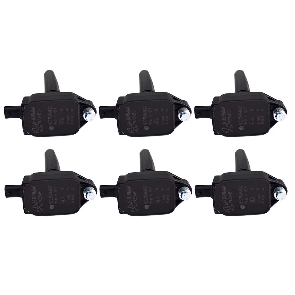 6PCS Mopar Spark Plugs & UF648 Ignition Coils Chrysler Jeep Dodge Ram 3.6 US - Image 4 of 4