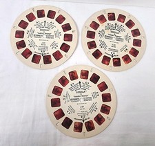 Vtg View Master Reels Lot Of 3 Complete A B C Godzilla