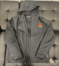 Under Armour Mens Hooded Lined Rain Jacket Gr...