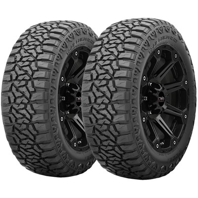 (QTY 2) 35x12.50R18 Summit Trail Climber RT 128Q LRF Black Wall Tires