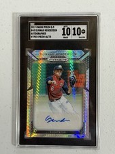 GUNNAR HENDERSON 2019 Panini Prizm Draft Picks AUTOGRAPHED Hyper 46/75 SGC 10