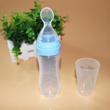Baby Spoon Bottle Feeder   Soft Silicone Infant Feeding Dispenser