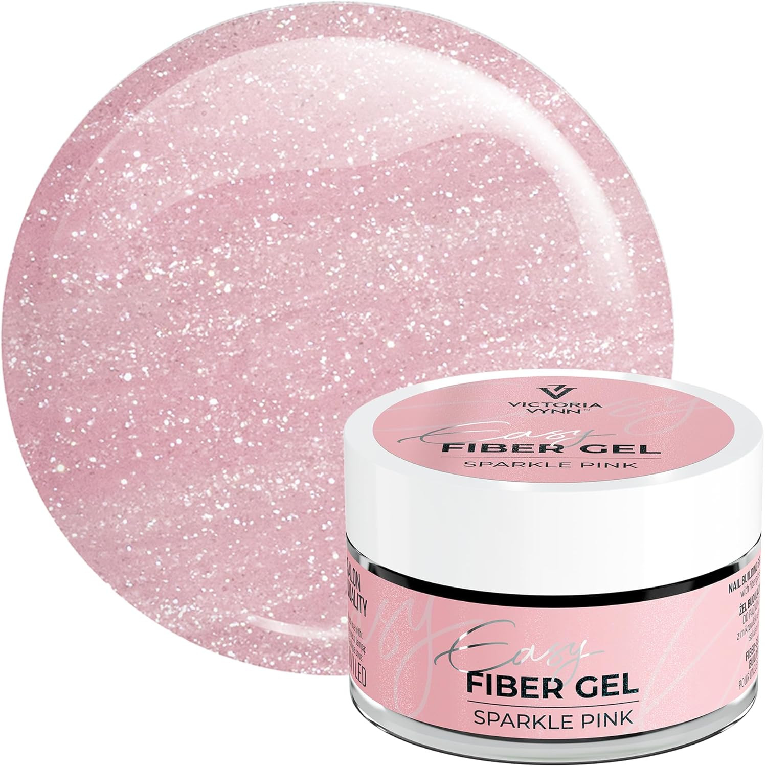 Gel Costruttore Fibra di Vetro Glitterato UV/LED Alta Tenuta 50ml