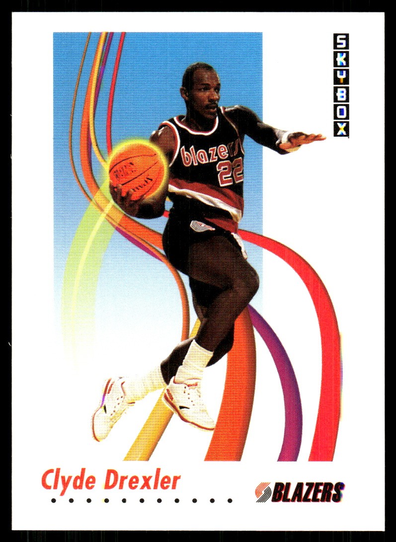 Clyde Drexler 1991-92 SkyBox #237 Trail Blazers FREE SHIPPING StackedPacks