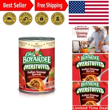Gourmet Overstuffed Italian Sausage Ravioli 15 oz Cans - 12 Pack for Quick Meals