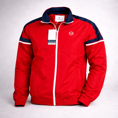 Sergio Tacchini Jacke XL Rot Trainingsjacke Track Jacket Sport NEU mit Etikett