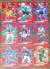 2025 Panini Rookies & Stars Red Parallel 9 Card Lot Jefferson Kyren + RCs