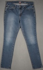 XA15472 AMAZING  LEVI'S  DENIZEN MODERN SKINNY LEG WOMENS BLUE JEANS sz18 LONG