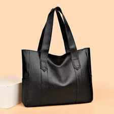 Vintage Canvas Tote Bag Womens Large Capacity  Work Travel Shoulder Handbag