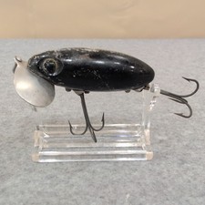 Vintage Jitterbug Fred Arbogast Black Vintage Fishing Lure Propeller