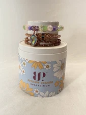 Bomb Party Jasmine's Set LC Stones On Rose Gold Plated RBP 6931 Stack NIB