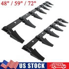 48" 59" 72" Steel Bucket Tooth Bar w/ 6/7 Teeth Loader Tractor Bucket Protection