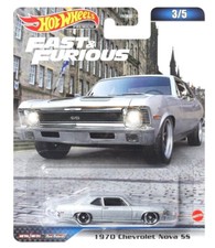 FAST & FURIOUS 1970 Chevrolet Nova SS **** Hot Wheels 3/5 Premium 1:64