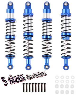 hopsupRC 90mm RC Shocks Absorber Upgrades for 1/10 RC Hobby Cars4PCS 7075 Alu...