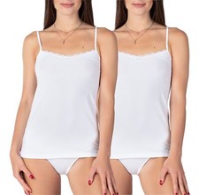 Damen Bellivalini Unterhemd Baumwolle Frauen Elastisch EU-Hergestellt XS-XXXXL