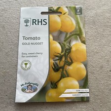 RHS Tomato, Gold Nugget, 20 Seeds, Sow By End 2028,