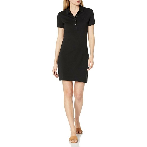 Nuevo con etiquetas Vestido Polo Lacoste Piqué Algodón Elástico Ajustado  Golf Tenis Negro EF5473 | eBay