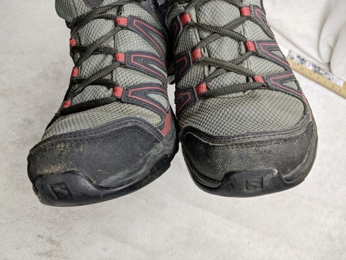 Salomon Pathfinder Womens 10 42.5 Gray Pink Outdoor Trail Hiking Running Shoes - 第 7/22 張圖片
