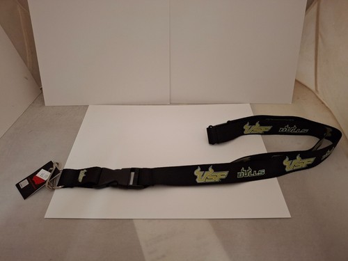 South Florida Bulls USF Lanyard Keychain 2-sided Breakaway Clip BLACK/BULLS - Picture 6 of 6