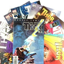 Thor 10 Comic Book Lot Marvel Loki Heimdall Lady Sif Doctor Doom Silver Surfer