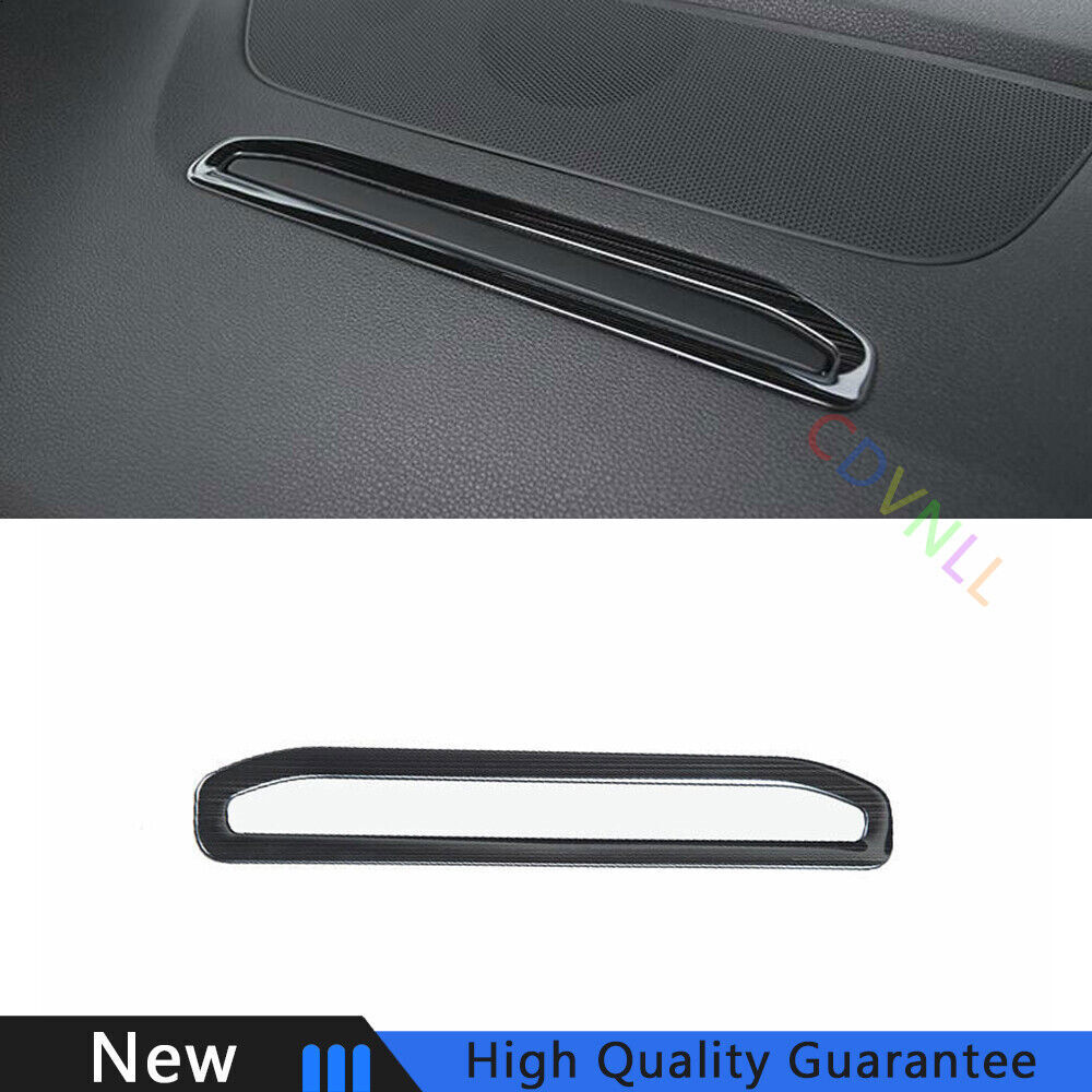 Fit For Audi Q7 2016-2019 Black Titanium Central Console Navigation Frame Trim