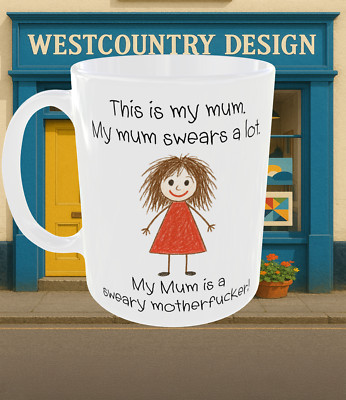 Lustige unhöfliche freche freche Keramik Kaffeetasse Geschenk für sie. This is my Mum Tasse. S