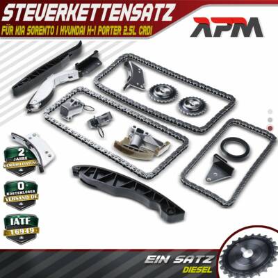 Steuerkettensatz Steuerkette für KIA Sorento I JC Hyundai H-1 TQ Porter 2.5 CRDi