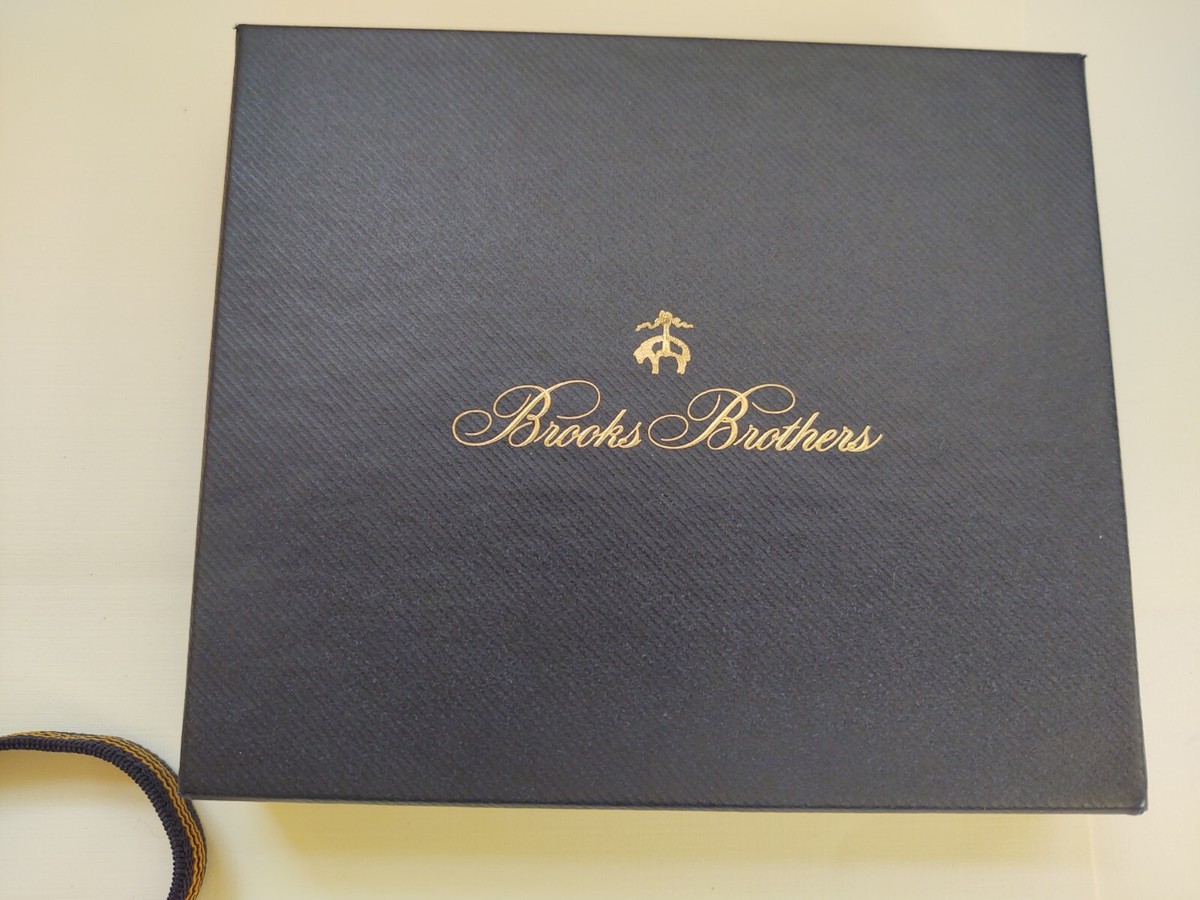 Brand New Brooks Brothers Black, Gold Logo, Empty Storage 7