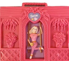 Barbie Doll Case Mattel / Tara Toy Co. Pink Hard Plastic Wardrobe Organizer