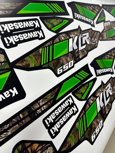 KAWASAKI KLR 650 2012/14 DECALS CAMO DESING / STICKERS - Picture 2 of 3