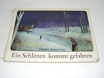  GDR children's book picture book a sleigh comes driven Christ Morgenstern