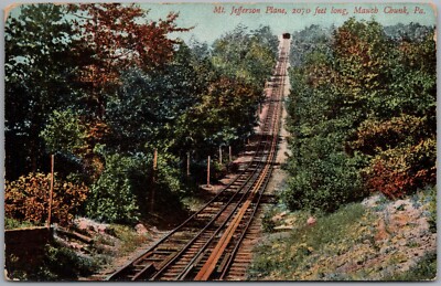 Mt Jefferson Plane Mauch Chunk Pennsylvania 1907 Postcard Y145