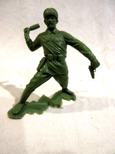 Marx 6" Plastic Russian Toy Soldier Throwing Gernade