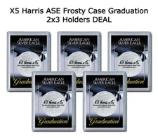X5 HE Harris Happy Graduation Frosty Case For American Silver Eagle Coins Gift