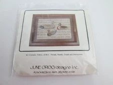Vintage June Grigg Designs DUCK Cross Stitch Kit New Sealed