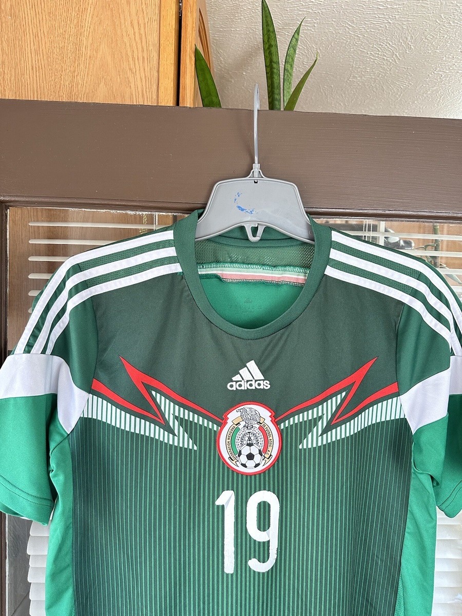 Authentic adidas Mexico #19 Oribe Peralta Football Soccer Jersey