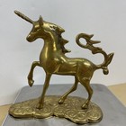 Vintage Solid Brass Unicorn Horse Mythical Magical Figurine made in India