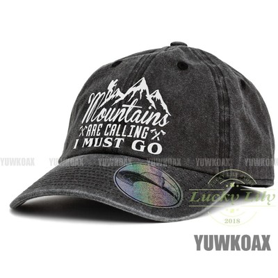 The Mountains are Calling and I Must Go Unisex Baseball Cap Dad Hat Adjustable